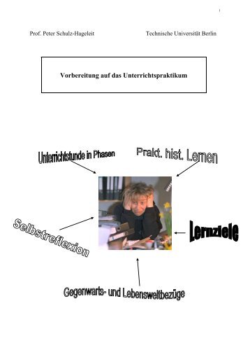 Vorbereitung auf das Unterrichtspraktikum - Prof. Dr. Schulz-Hageleit