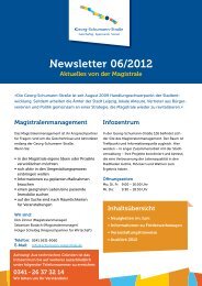 kompletten Newsletter - Schumann Magistrale