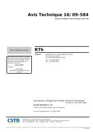 Avis Technique 16/09-584 RTh - Perin & Cie