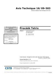 Avis Technique 16/09-583 ProcÃ©dÃ© Tetrix - Perin & Cie