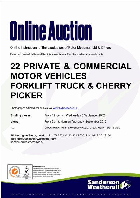 Please click here to download the auction catalogue - Sanderson ...