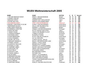 WUSV-Weltmeisterschaft 2005