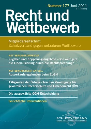 Ausgabe im Volltext - Schutzverband gegen den unlauteren ...