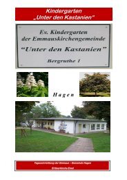 Kindergarten âUnter den Kastanienâ - Aktuelle Information