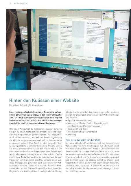 Hinter den Kulissen einer Website - Schwabe