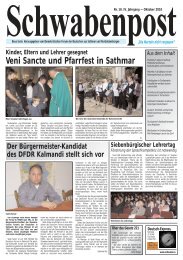 Veni Sancte und Pfarrfest in Sathmar - Demokratisches Forum der ...