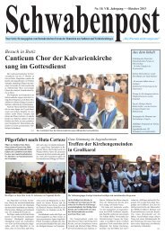 Canticum Chor der Kalvarienkirche sang im Gottesdienst