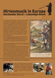 Hirtenmusik in Europa - Schwaben-Kultur