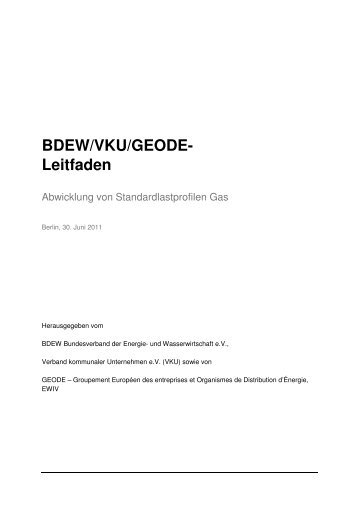 BDEW Bundesverband der Energie- und ... - schwaben netz