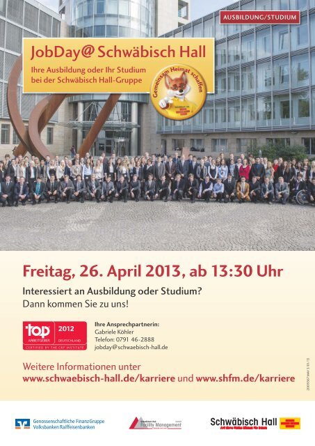 Jobday Bausparkasse Schwa Bisch Hall Ag