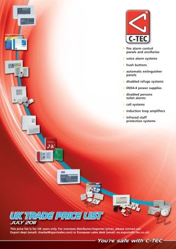 UK TRADE PRICE LIST - C-Tec