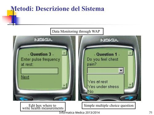 Corso di INFORMATICA MEDICA