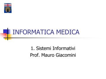 INFORMATICA MEDICA