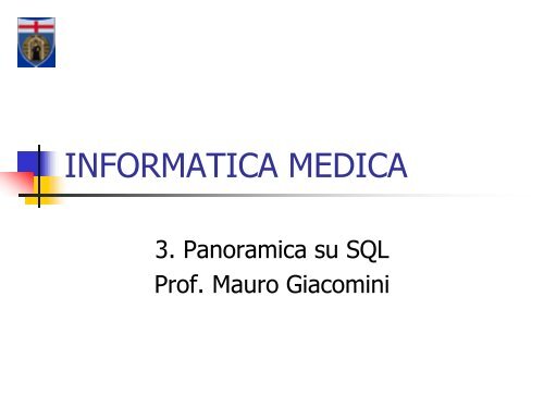 INFORMATICA MEDICA