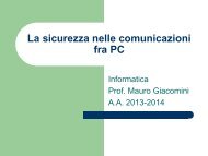 La sicurezza nelle comunicazioni fra PC