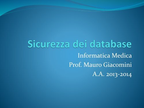 INFORMATICA MEDICA