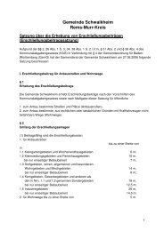 Erschließungsbeitragssatzung - Gemeinde Schwaikheim