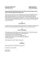 Stellplatzverpflichtung - Gemeinde Schwaikheim