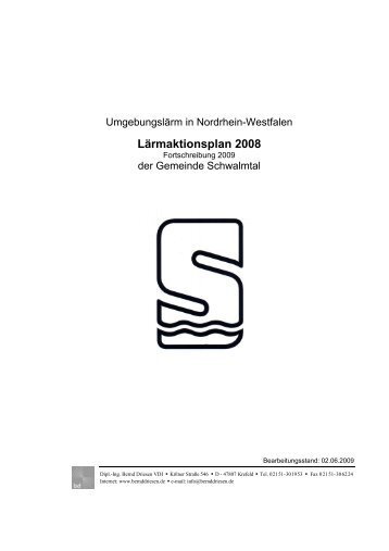 LÃ¤rmaktionsplan 2008 - Gemeinde Schwalmtal