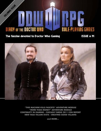 The fanzine devoted to Doctor Who Gaming ISSUE # 14