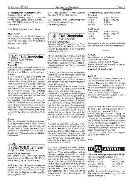 Amtsblatt 28 / 2013 - Schwanau