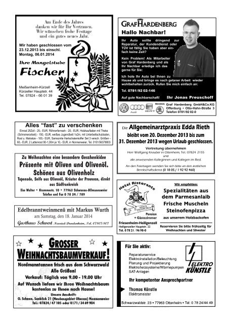 Amtsblatt 50 / 2013 - Schwanau