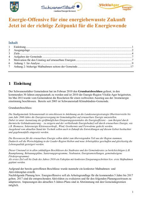 Unterlagen zum Download - Schwanenstadt