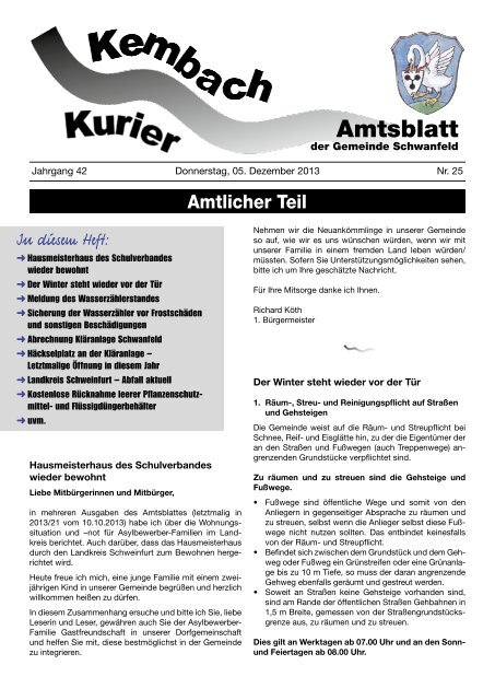 Kembachkurier 25-2013.pdf - Schwanfeld