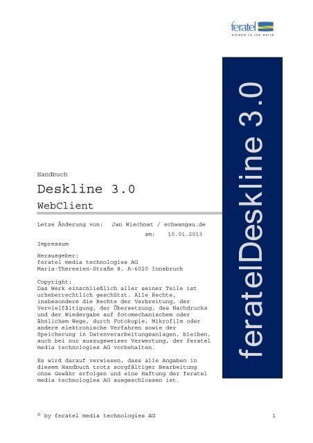 Deskline 3.0 - Schwangau