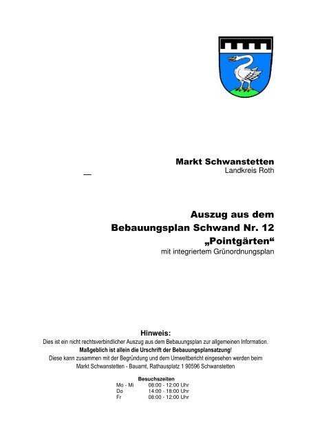 Pointga Rten Gemeinde Schwanstetten