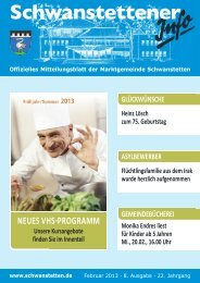 Info September 2013 Gemeinde Schwanstetten
