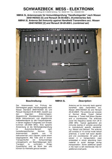 Datenblatt NMHA 5L.pdf - Schwarzbeck - Mess-Elektronik