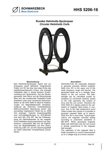 Datenblatt HHS 5206-16.pdf - Schwarzbeck - Mess-Elektronik