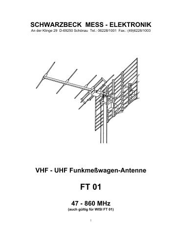 Datenblatt FT 01 S.pdf - Schwarzbeck - Mess-Elektronik