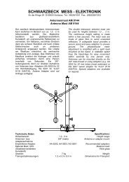 SCHWARZBECK MESS - ELEKTRONIK - Unitest.com