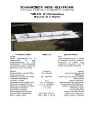 Datenblatt TEMZ C25 - Schwarzbeck - Mess-Elektronik