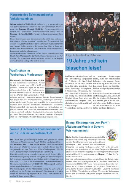 Ausgabe Nr. 24 vom 14.06.2013 - Stadt Schwarzenbach a.Wald