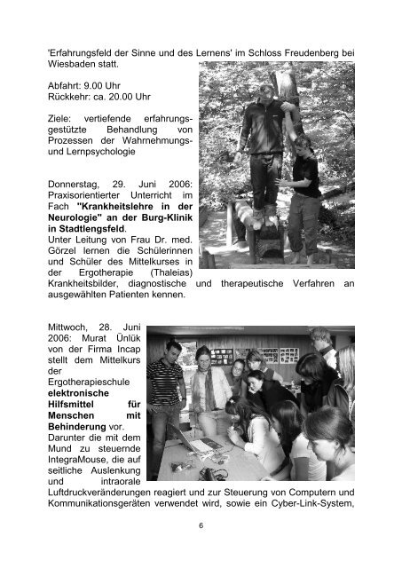 Mitteilungen 2006 - Schwarzerden
