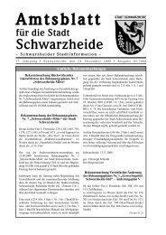 Amtsblatt fÃ¼r die Stadt Schwarzheide