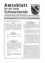 Amtsblatt fÃ¼r die Stadt Schwarzheide