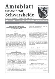 Amtsblatt - Schwarzheide
