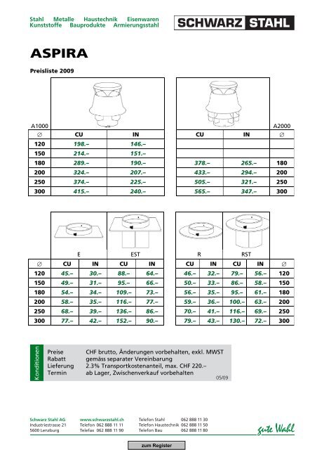 Download Spengler-Katalog (PDF, 11869 kb) - Schwarz Stahl AG