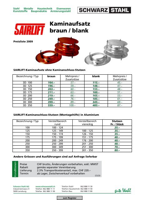 Download Spengler-Katalog (PDF, 11869 kb) - Schwarz Stahl AG