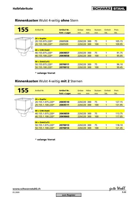 Download Spengler-Katalog (PDF, 11869 kb) - Schwarz Stahl AG