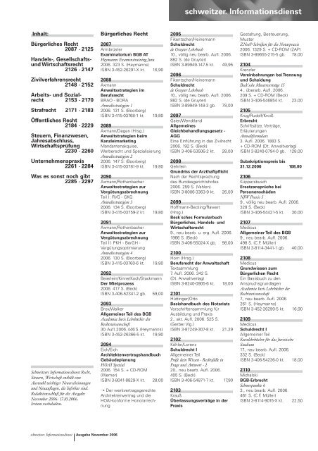 schweitzer. Informationsdienst