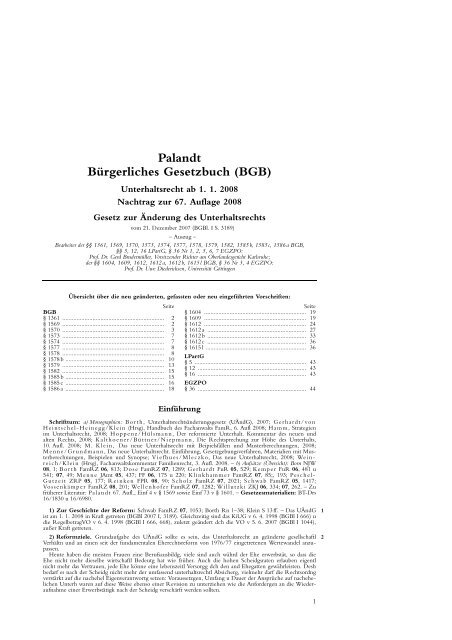 Palandt BÃ¼rgerliches Gesetzbuch (BGB)