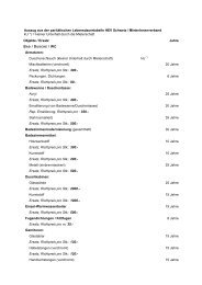 paritÃ¤tischen Lebensdauertabelle - Mieterschutzverband.ch