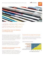 LESER-ANALYSE FACH - Verband Schweizer Presse