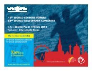 World Press Trends 2011 - Verband Schweizer Presse