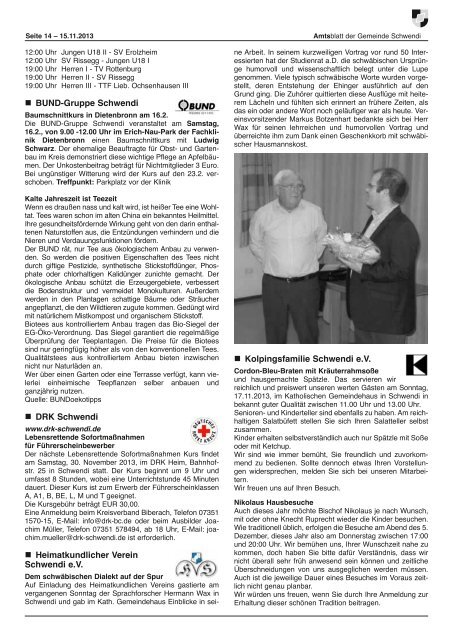 Ausgabe 46 vom 15.11.2013 - Schwendi